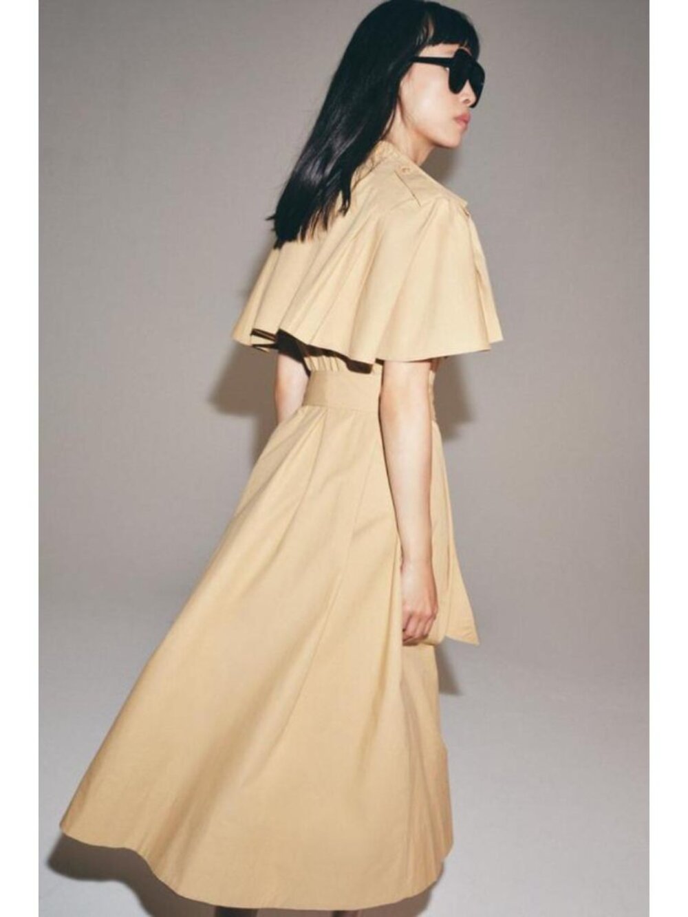 ZARA ZW COLLECTION CAPE SHIRT DRESS 4786/270/704